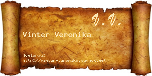 Vinter Veronika névjegykártya