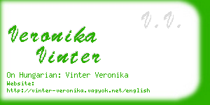veronika vinter business card